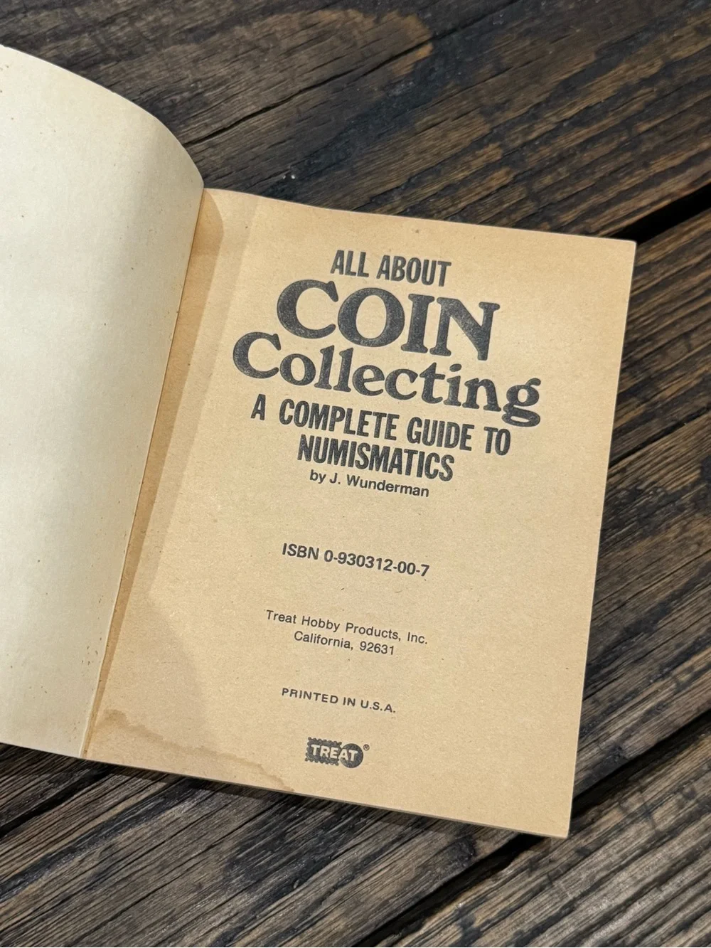 Vintage All About Coin Collecting Book by J Wunderman 1975